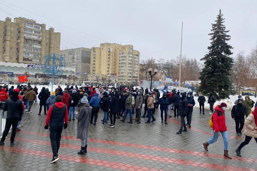 В Тамбове прошёл митинг в поддержку Алексея Навального