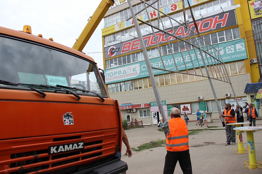 Рейд по незаконной рекламе в Тамбове - 5