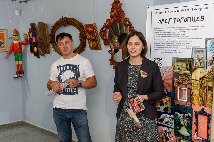 "Искусство в дереве, дерево в искусстве". Выставка Олега Торопцева - 21