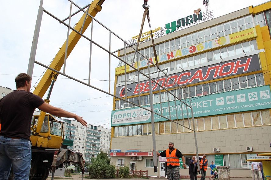Рейд по незаконной рекламе в Тамбове - 6