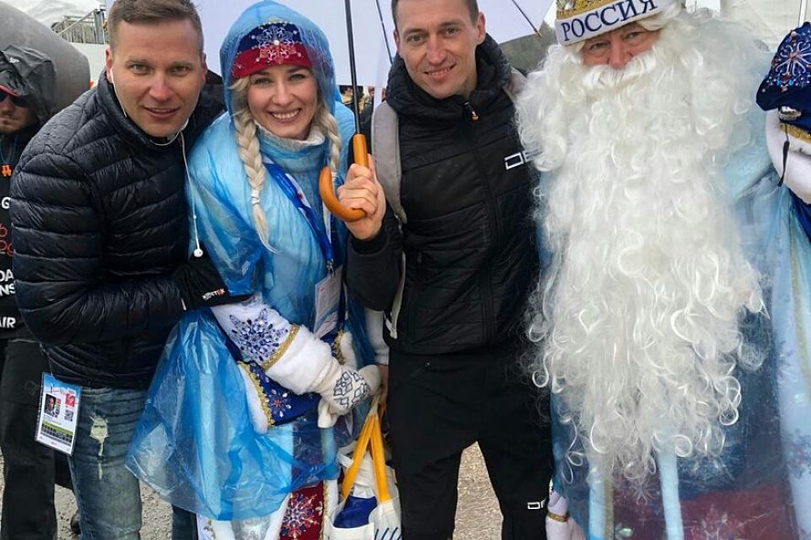 Тамбовский Дед Мороз со Снегурочкой на чемпионате Мира по лыжным гонкам - 14