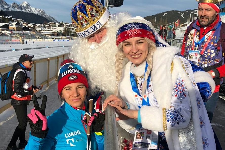 Тамбовский Дед Мороз со Снегурочкой на чемпионате Мира по лыжным гонкам - 5